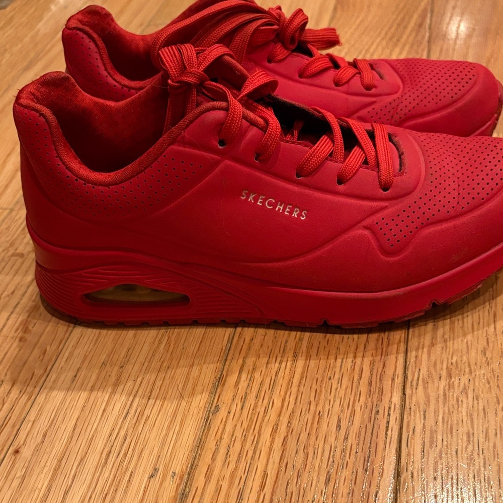 Skechers womens Bold Red Sneakers